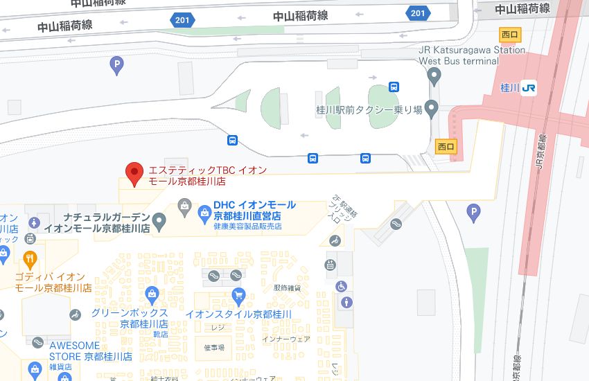 エステティックTBCイオンモール京都桂川店の周辺地図