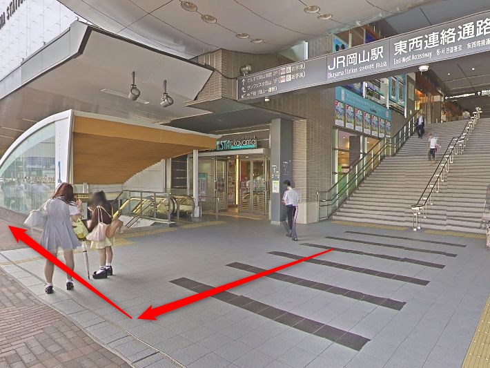 TBC岡山ターミナルスクエアビル店の行き方