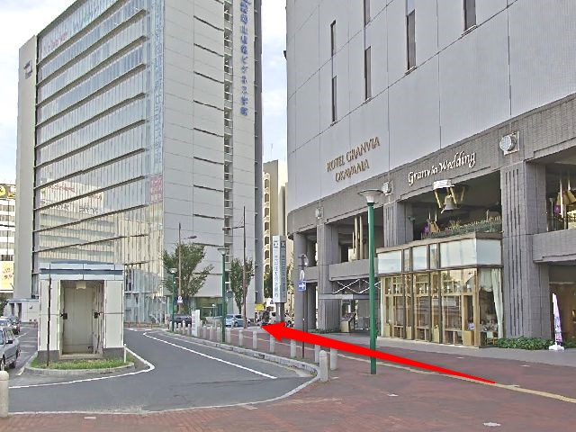 TBC岡山ターミナルスクエアビル店の行き方