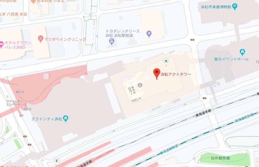エステティックTBC浜松アクトタワー店地図