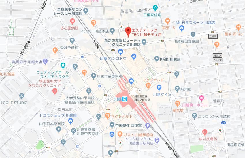 閉店】TBC川越モディ店の無料カウンセリング予約はこちら