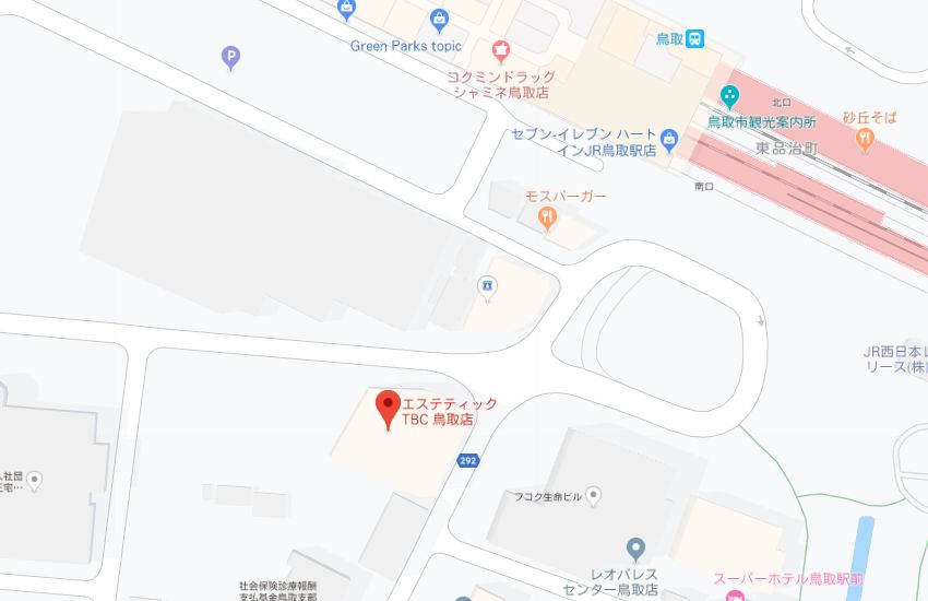 エステティックTBC鳥取店地図